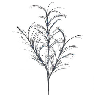 Blue Sequin Pampas Grass Spray