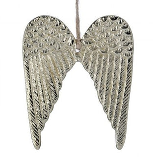 Brushed Gold Angel Wings Ornament