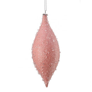 Pink Matte Sugar Iced Finial Ornament