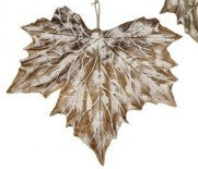 Maple Leaf with Glitter Ornaments 3 Styles Assorted