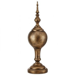 Large Antique Copper Highlands Table Finial
