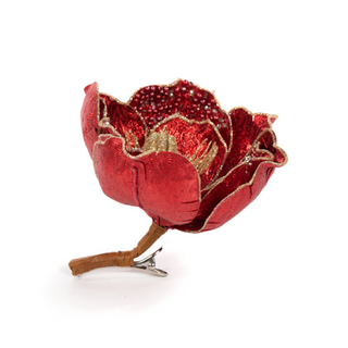 Magnolia with Clip in Red