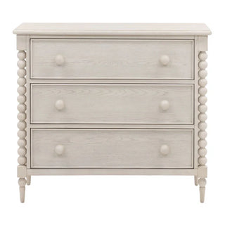 Marcellina Dresser whitewash spindle design three drawer