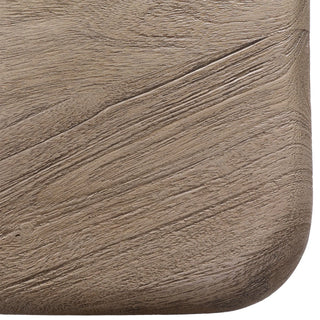Marci Dining Table in Natural pedestal modern contemporary solid