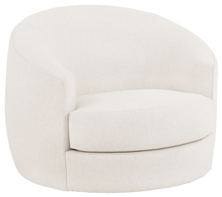 Marilyn Large Swivel Chair in Ivory