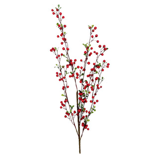 Matte Red Berry Spray Indoor/Outdoor 32" berries