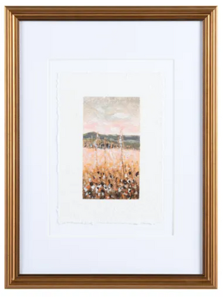 Meadows Framed Art Assorted gold frame parchment paper grasses