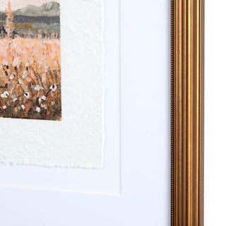 Meadows Framed Art Assorted parchment paper grasses gold frame
