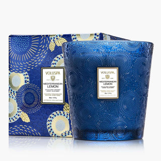 Voluspa Mediterranean Lemon 3-Wick Hearth Candle