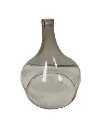 Clear glass decanter