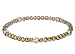 Megan 14K Gold Filled Beaded Bracelet hypoallergenic nickel free waterproof tarnish free