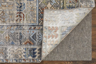 Melrose Ivory Multi 7'10"x10'3" Rug taupe blue maroon aztec boho