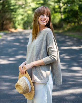 Mersea Catalina Crewneck Sweater in Driftwood