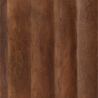 Milburn Coffee Table scallop warm brown round
