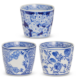 Mini Blue Pots Assorted