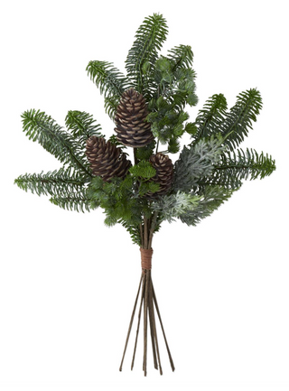Mixed Pine Bundle & Pinecones (8 stems) 22"