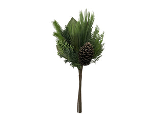 Mixed Pine & Magnolia Bundle with Pinecones