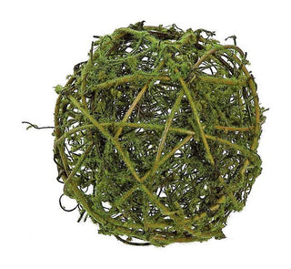 Moss Vine Orb 4" green natural twig