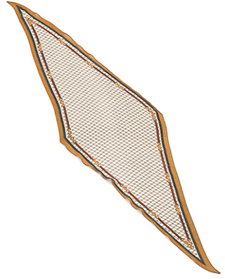 Multi Rhombus Print Diamond Shape Scarf