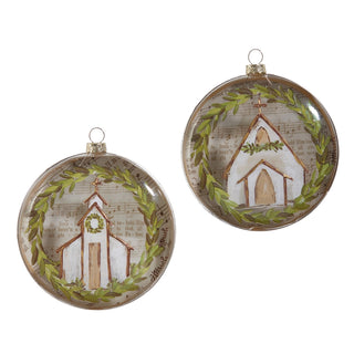 Music Sheet Church Disc Ornament