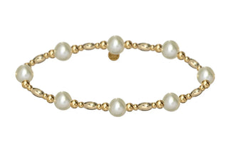 Myssi 14K Gold Filled & Pearls Beaded Bracelet hypoallergenic nickel free waterproof tarnish free