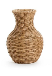 Natural Beauties Basket Weave Vase Assorted wicker resin