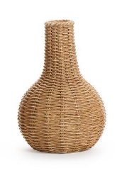 Natural Beauties Basket Weave Vase Assorted resin wicker