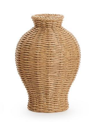Natural Beauties Basket Weave Vase Assorted wicker resin