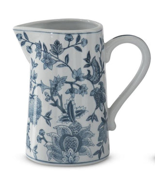 Navy Blue & White Porcelain Chinoiserie Pitcher Assorted
