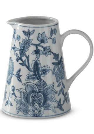Navy Blue & White Porcelain Chinoiserie Pitcher Assorted