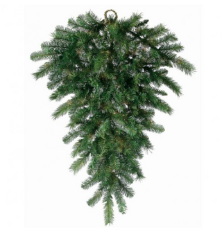 New Zealand Pine Teardrop 36" x 26" Christmas holiday winter traditional full green greenery