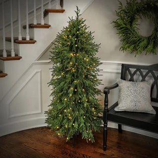 Norfolk Real Touch Tree Prelit Warm White LED 7' Christmas tree white light natural