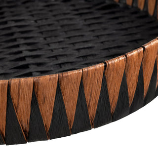 Novalie Trays Assorted rattan caramel brown black