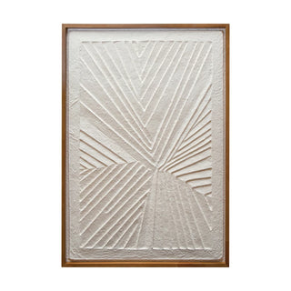 Oak Framed Paper Wall Decor
