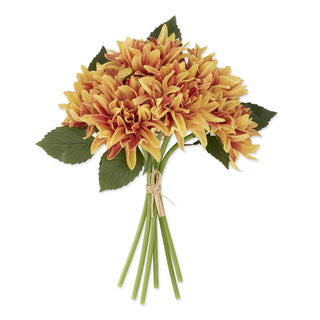 Orange Brown Real Touch Dahlia Bundle