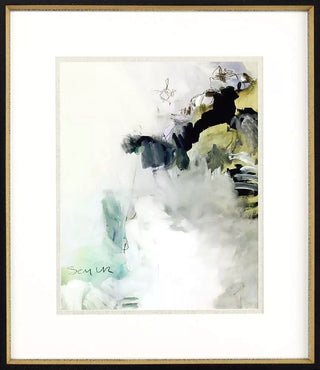 Overjoyed Assorted Artwork, 2 Styles black and gold mat white mat abstract negative space