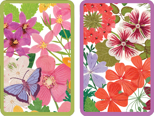 Large Type Playing Cards Halsted Floral