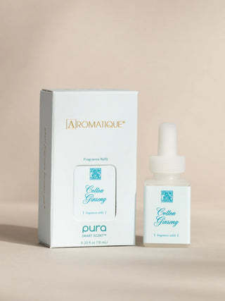 PURA Cotton Ginseng Smart Vial Aromatique rose water cedar eucalyptus cashmere musk