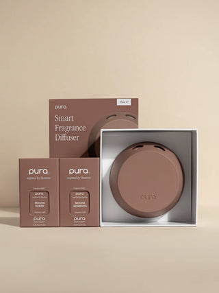 PURA 4 Smart Fragrance Diffuser in Mocha Mousse, the Pantone Color of the Year 2025