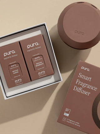PURA 4 Smart Fragrance Diffuser in Mocha Mousse, the Pantone Color of the Year 2025