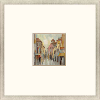 Pastel Street II framed print city street
