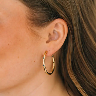 Patriot Hoop Earrings