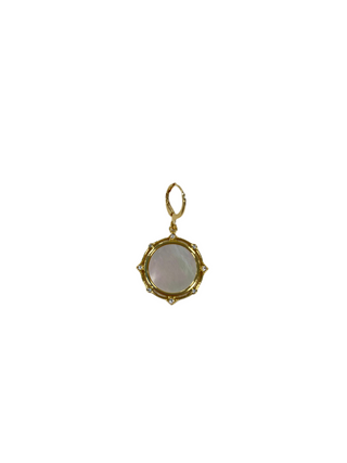 Pearl Disc Scarf Charm