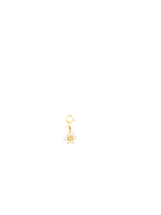 Pearl & Gold Flower Clip Charm