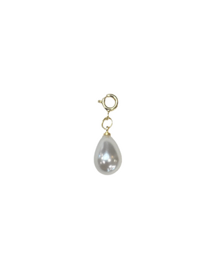 Pearl Teardrop Clip Charm