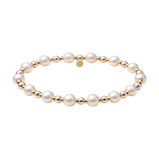 Phoebe 14K Gold Filled Beaded Bracelet with Pearls 