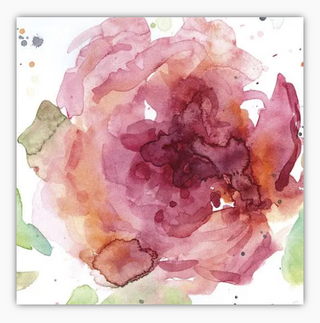 Pink Lady Water Blooms II Canvas 26x26"