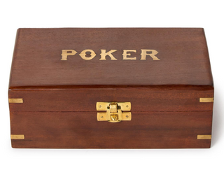 Poker Set in Wood Box