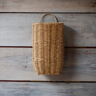 Poly Weave Door Basket rattan handle