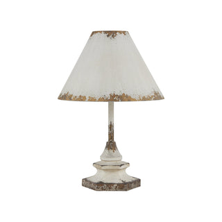 Potter Table Lamp antique white gold distressed antique